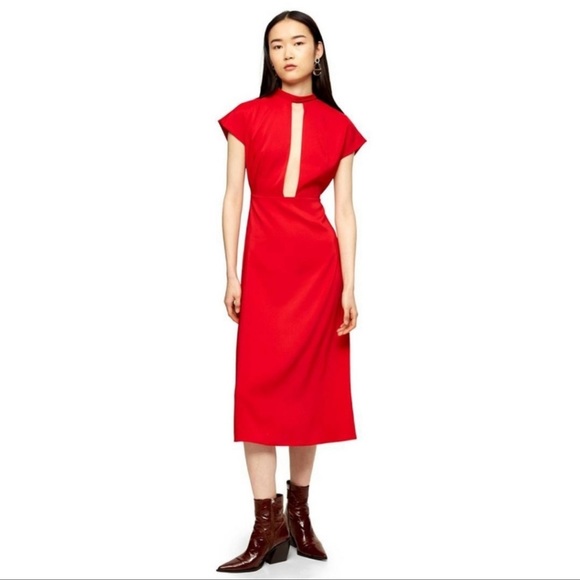 Topshop Midi Dress - Picture 1 of 6